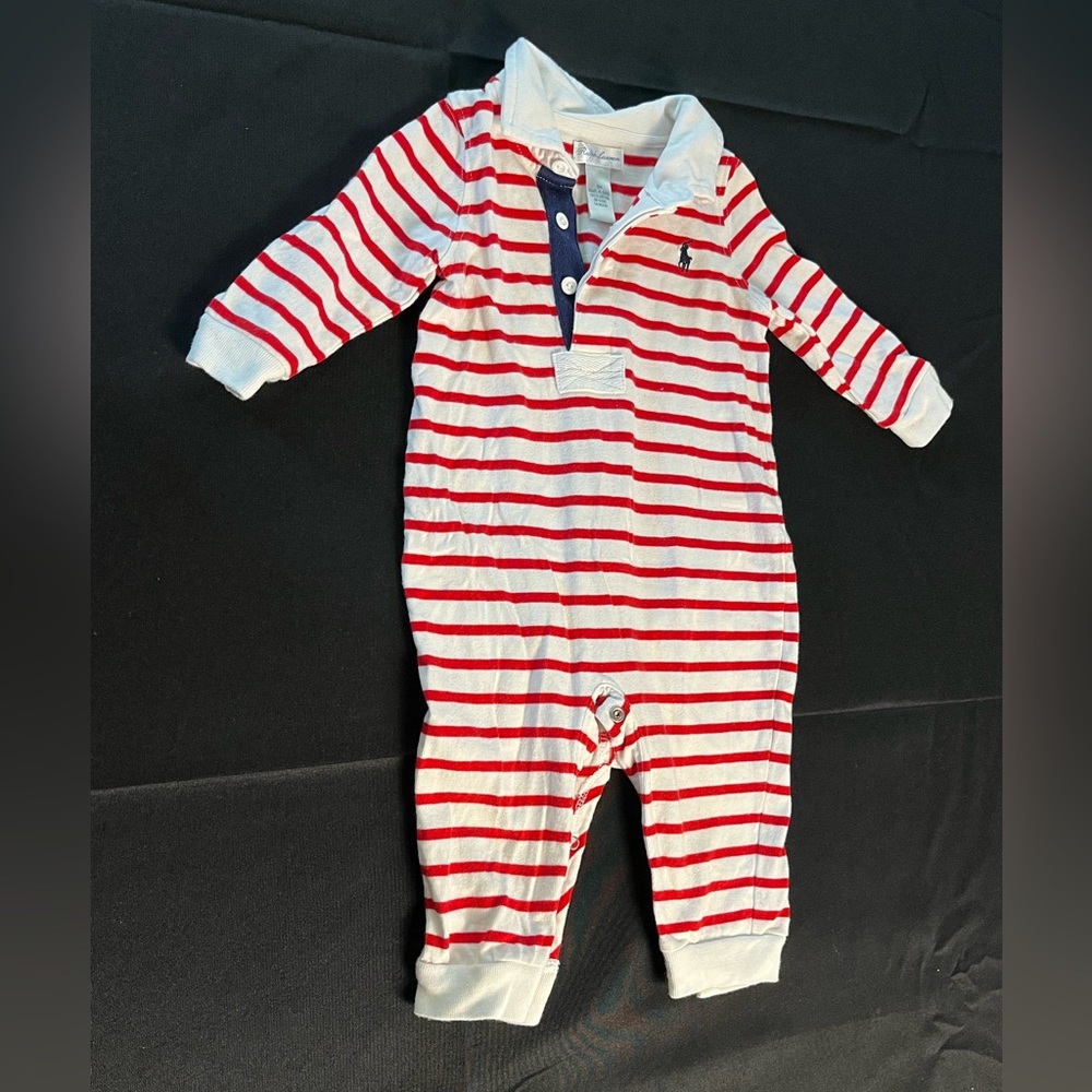 Ralph Lauren red white striped 9M